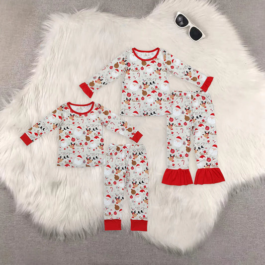 Christmas Santa deer pajamas RTS Sibling Clothes