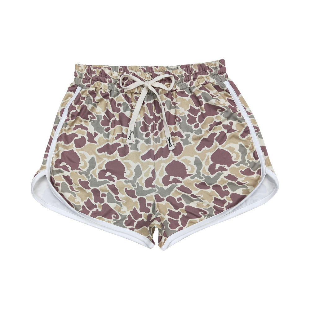 SS0177 Camo Green Adult Shorts