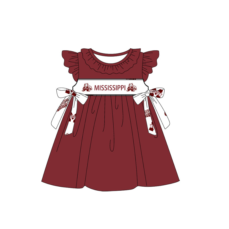 Custom Moq 3 Football Item Mississippi Sibling Clothes