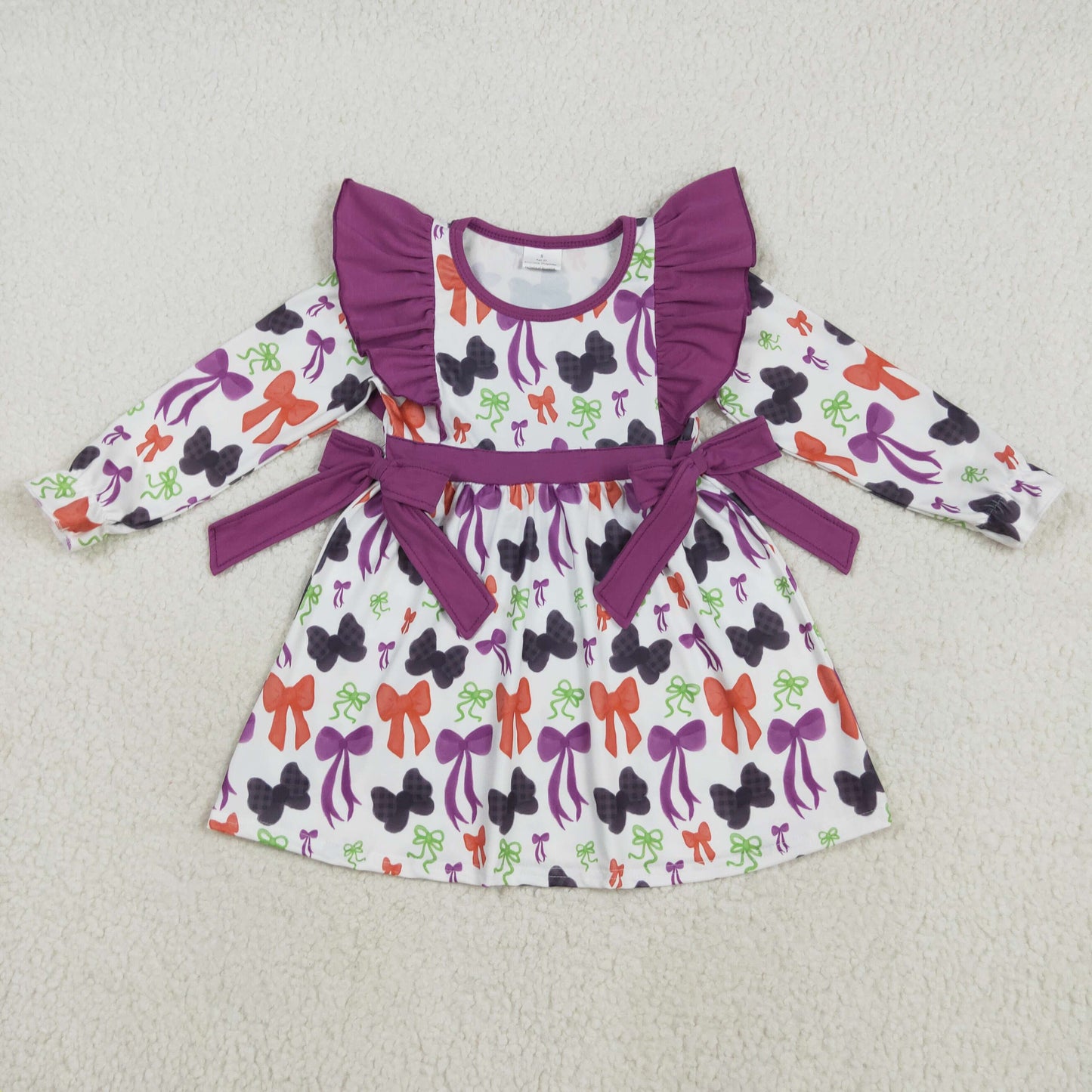 Halloween black purple bows Sibling Clothes RTS sibling clothes