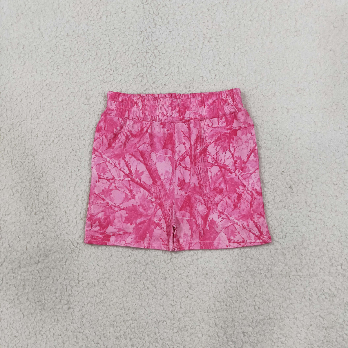 SS0993 Hunting Camo Hot Pink Girls Shorts
