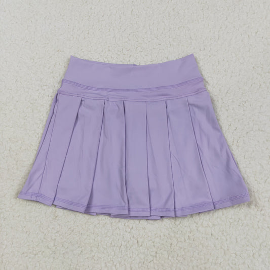 GLK0085 yoga purple skirt with shorts girls skirt