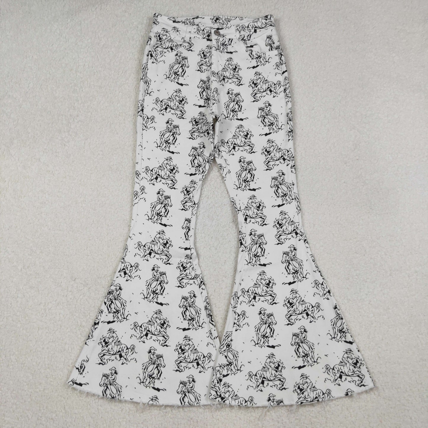 P0296 Western horse riding adult denim pants