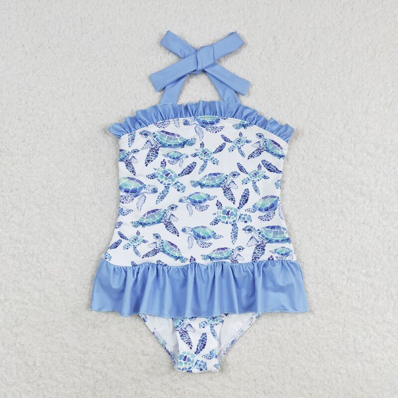 embroidery sea turtle sibling clothes RTS