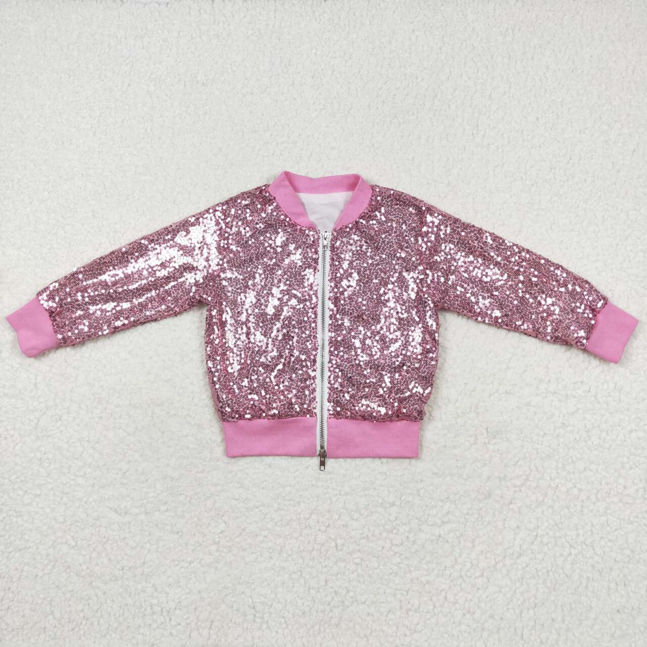 sequin long sleeve girls shiny coat sibling clothes