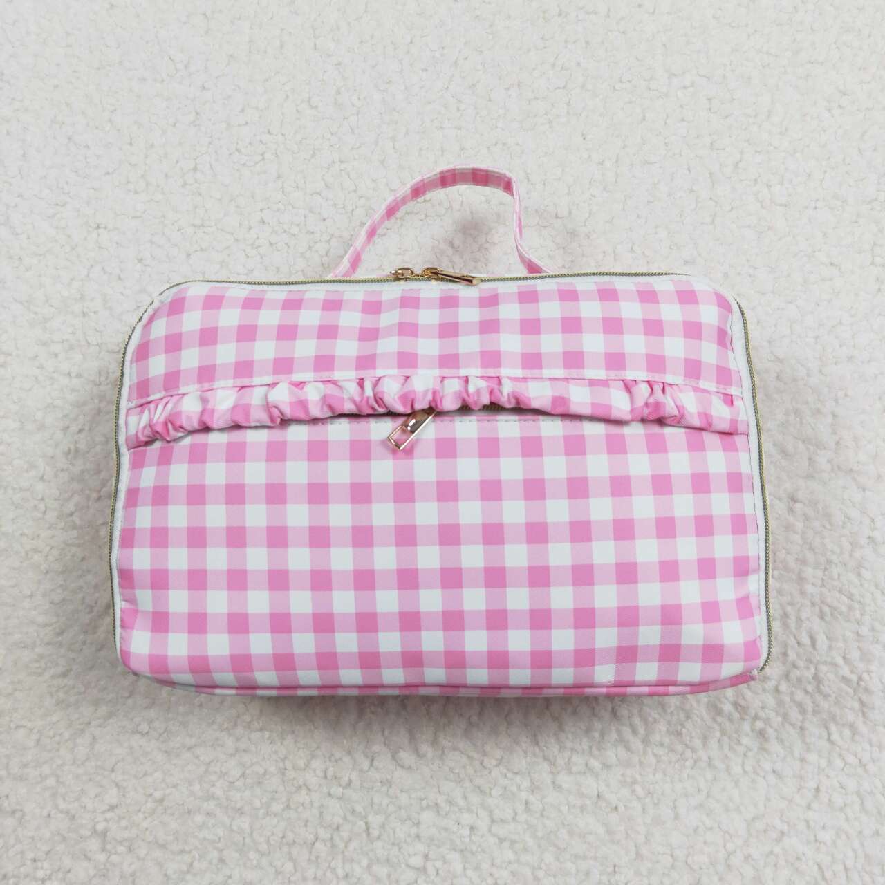 pink checkered bags  RTS sibling clothes