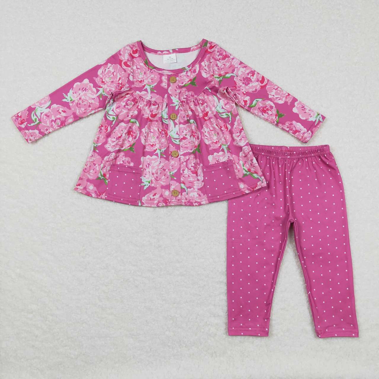 colorful flowers girls set sibling clothes