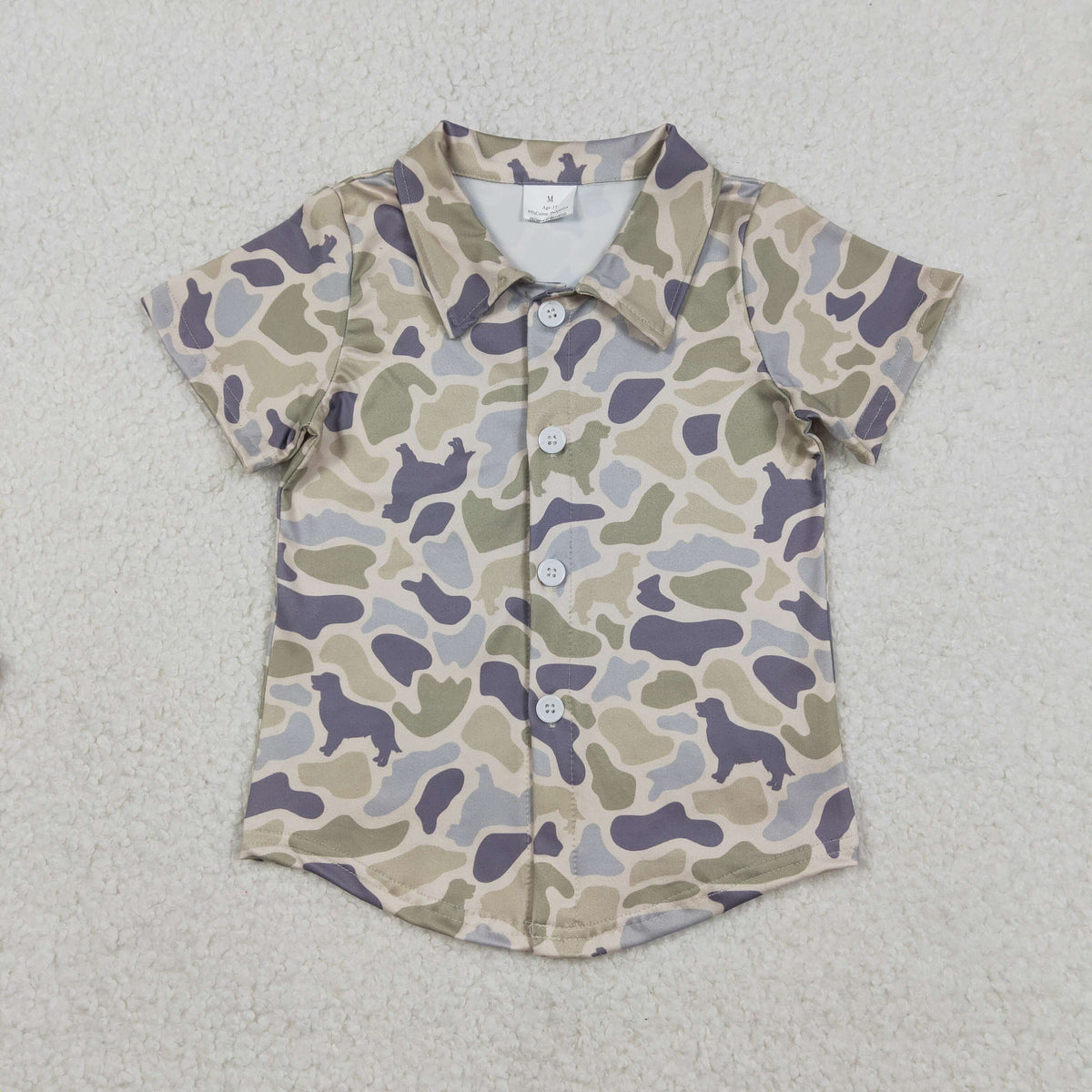 BT1563 Hunting Camo Boy Short Sleeve Boys Top