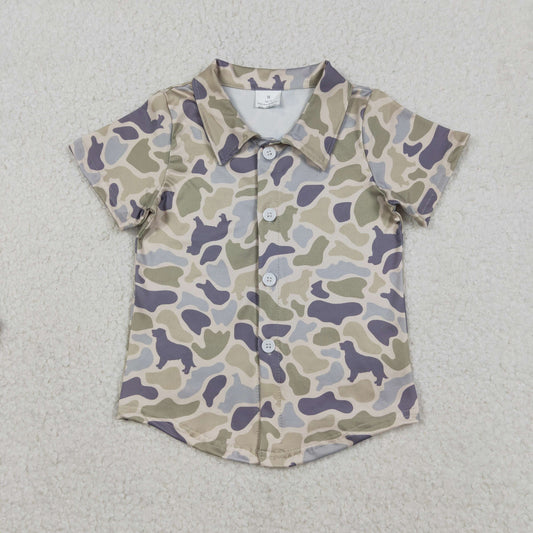 BT1563 Hunting Camo Boy Short Sleeve Boys Top