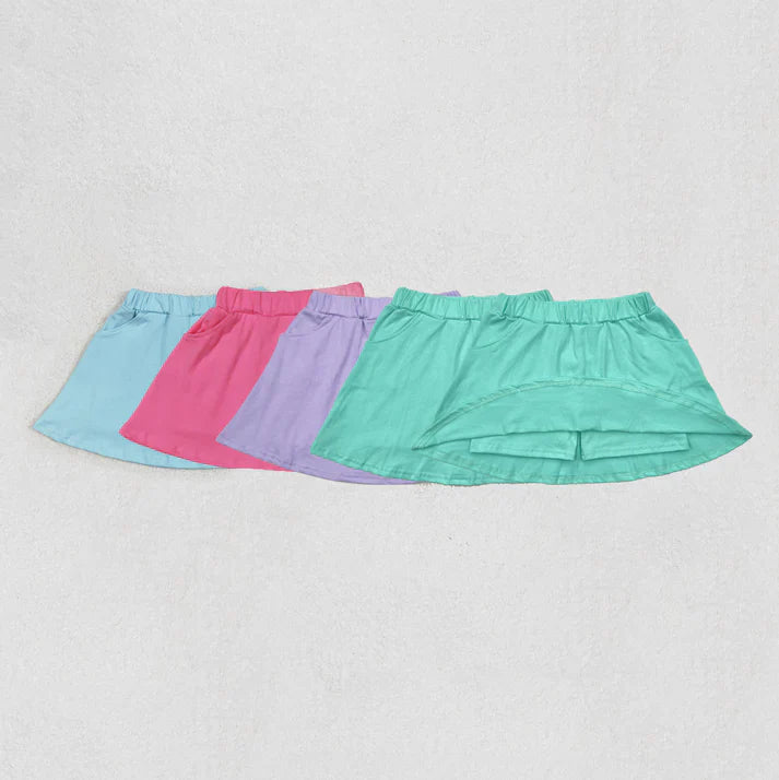cotton colorful skirt with shorts RTS Sibling Clothes