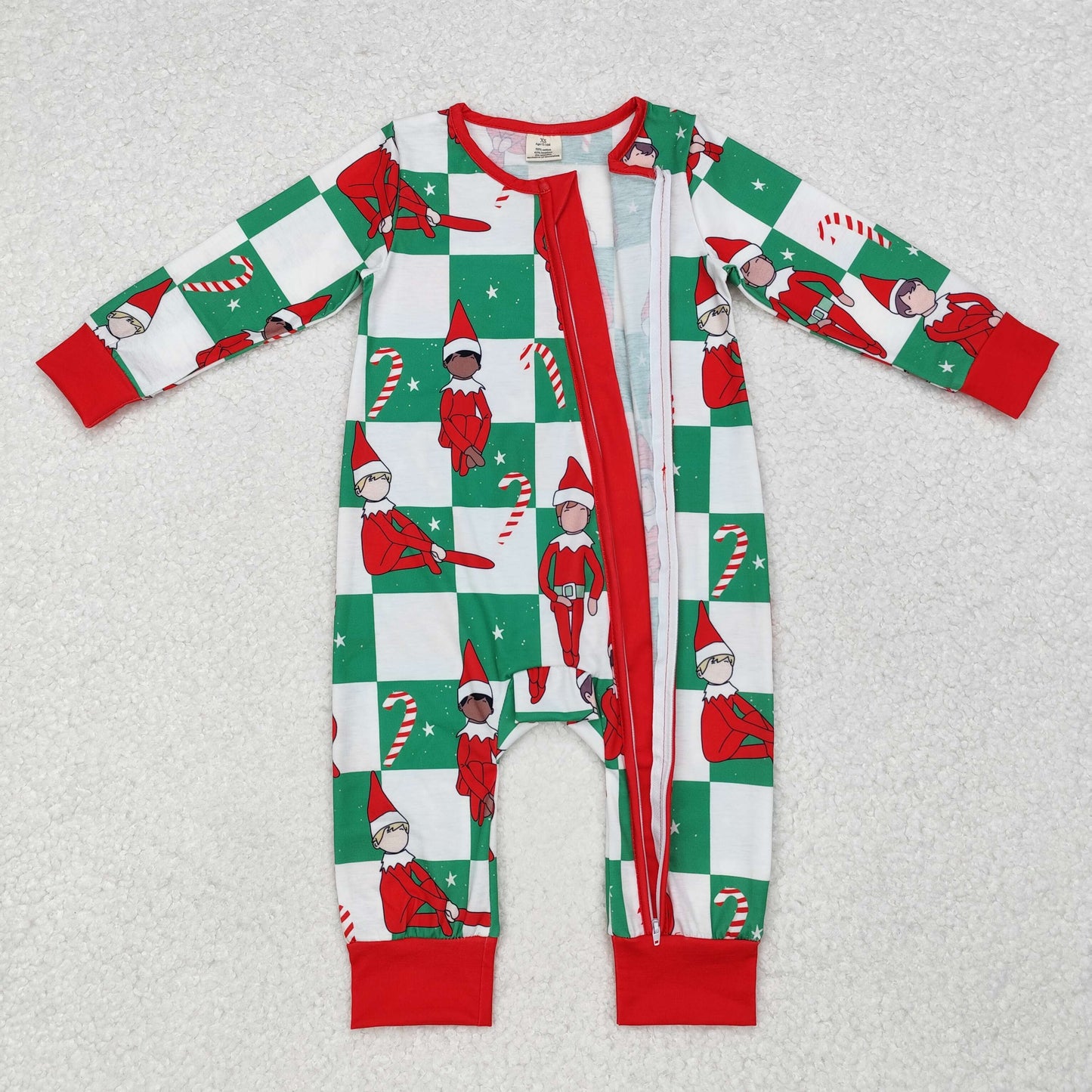 Christmas cartoon bamboo RTS pajamas sibling clothes