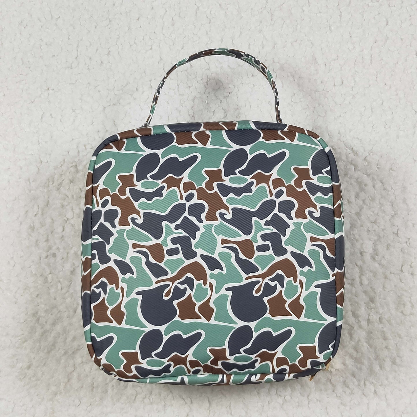 BA0270 mallard duck camo lunch bag lunchbox