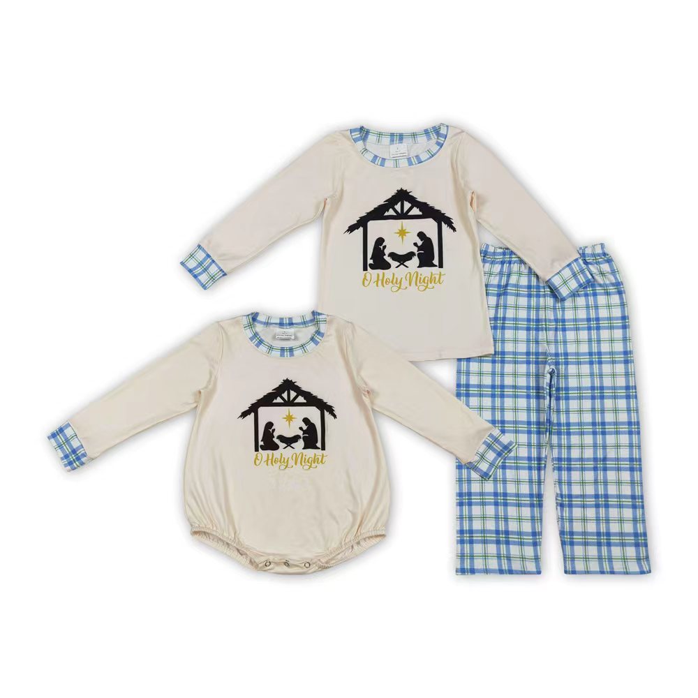 The Nativity Story romper/set RTS Sibling Clothes