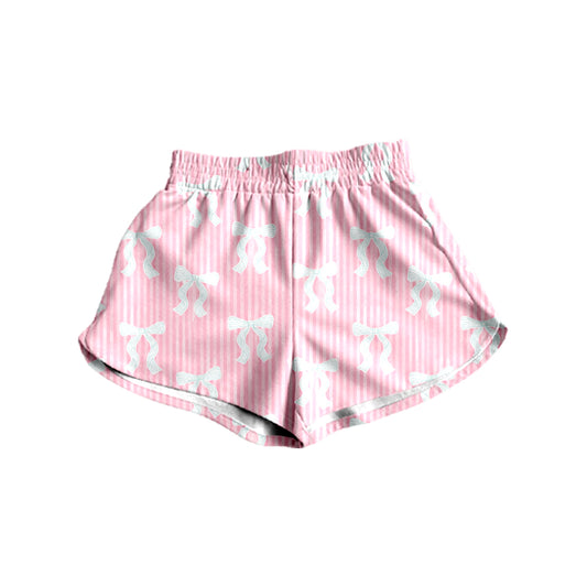 Custom Moq 3  Bows Pink Adult Women Shorts