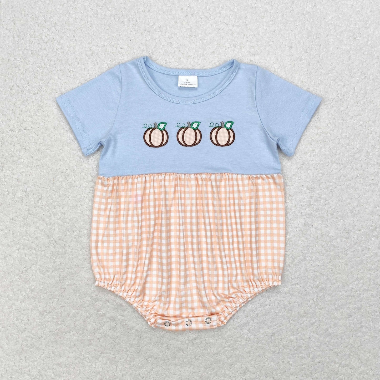 embroidery pumpkin RTS sibling clothes