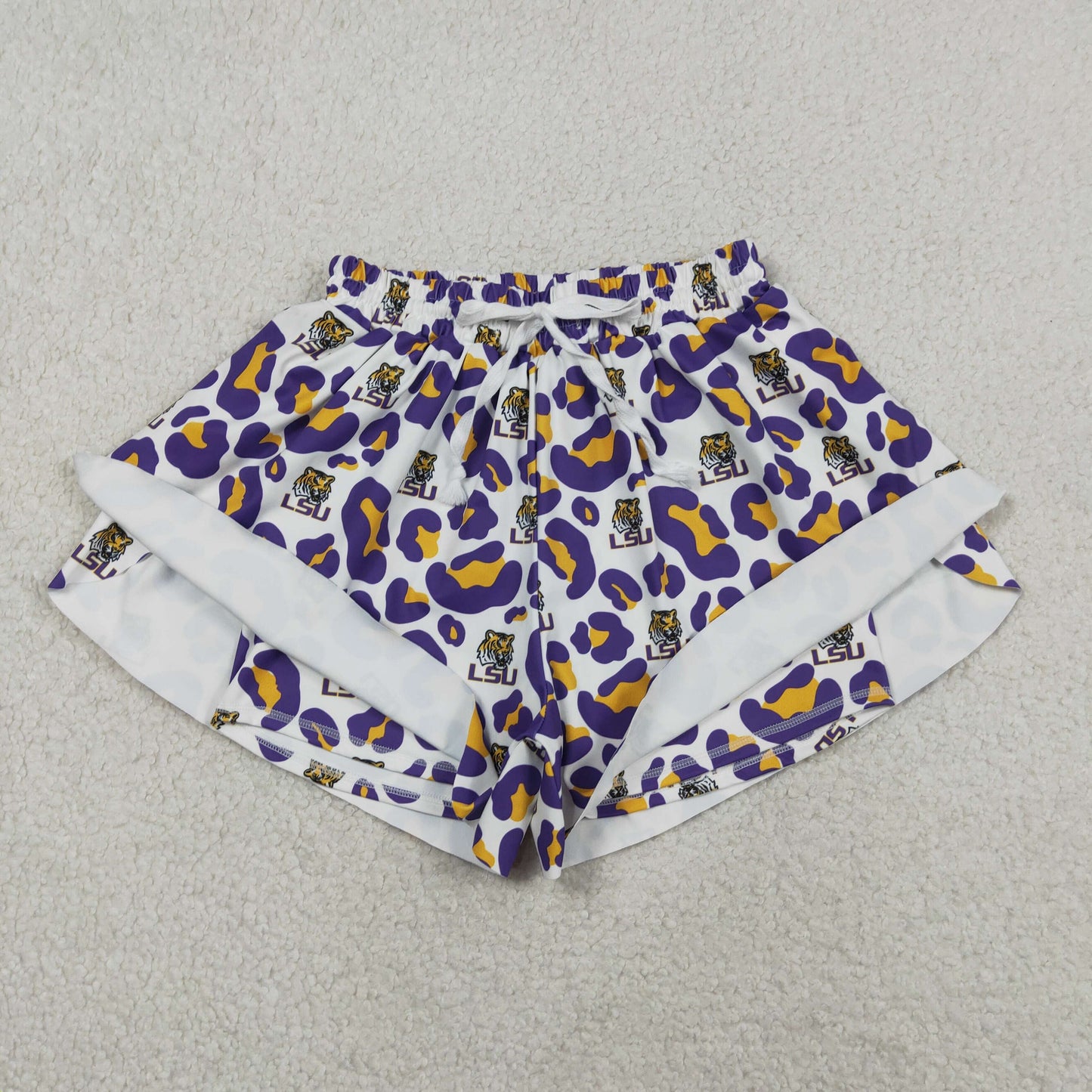 SS0811 Yoga Football Item Camo Adult Women Shorts