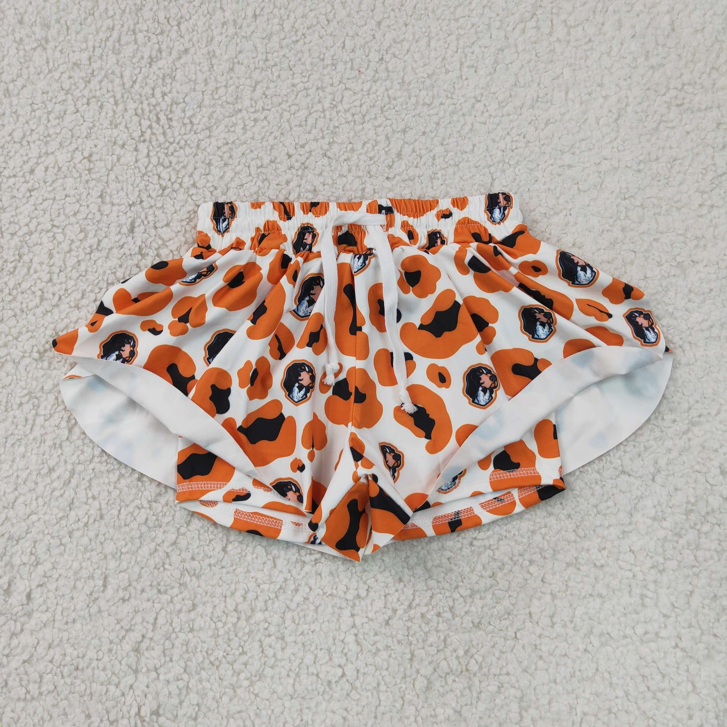 SS0816 Yoga Football Item Camo Girls Shorts