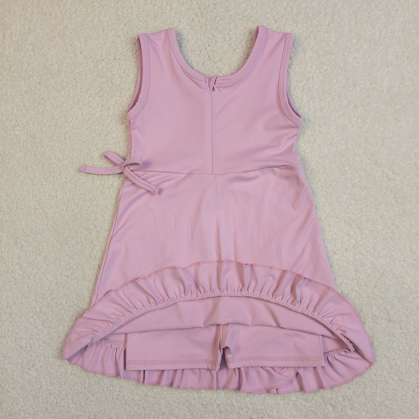 GSD3034 Yoga Light Pink Sleeveless Girls Dress