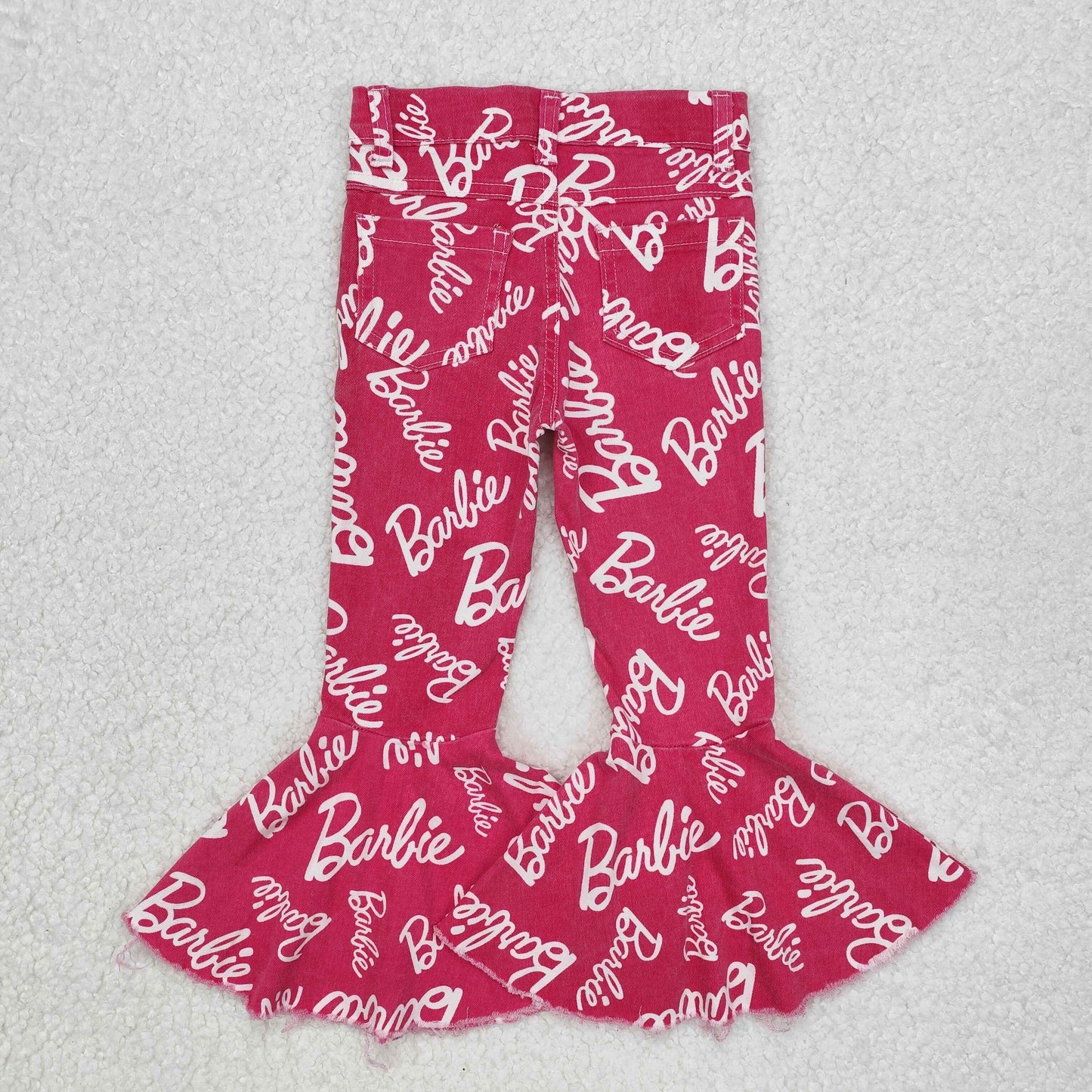 P0295 BA hot pink girls denim pants