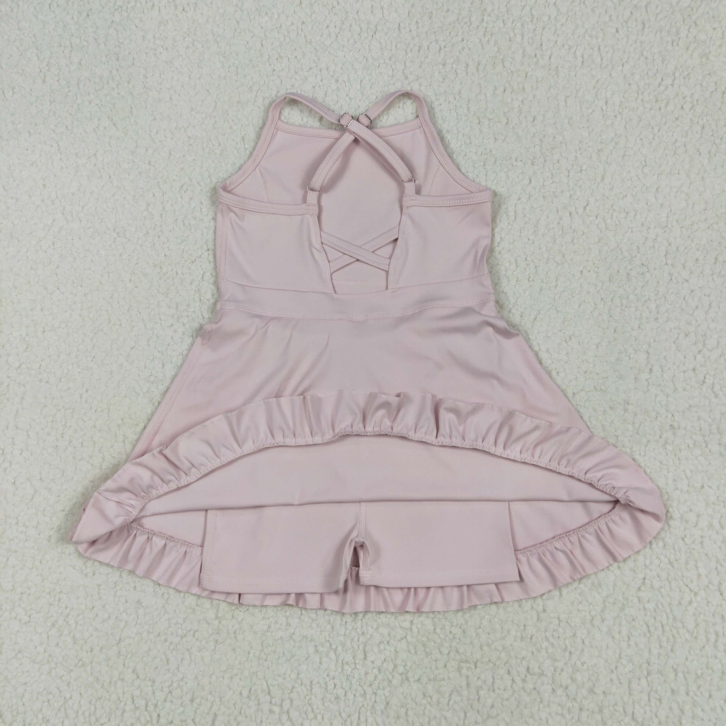 S0553 pink girls tennis clothes