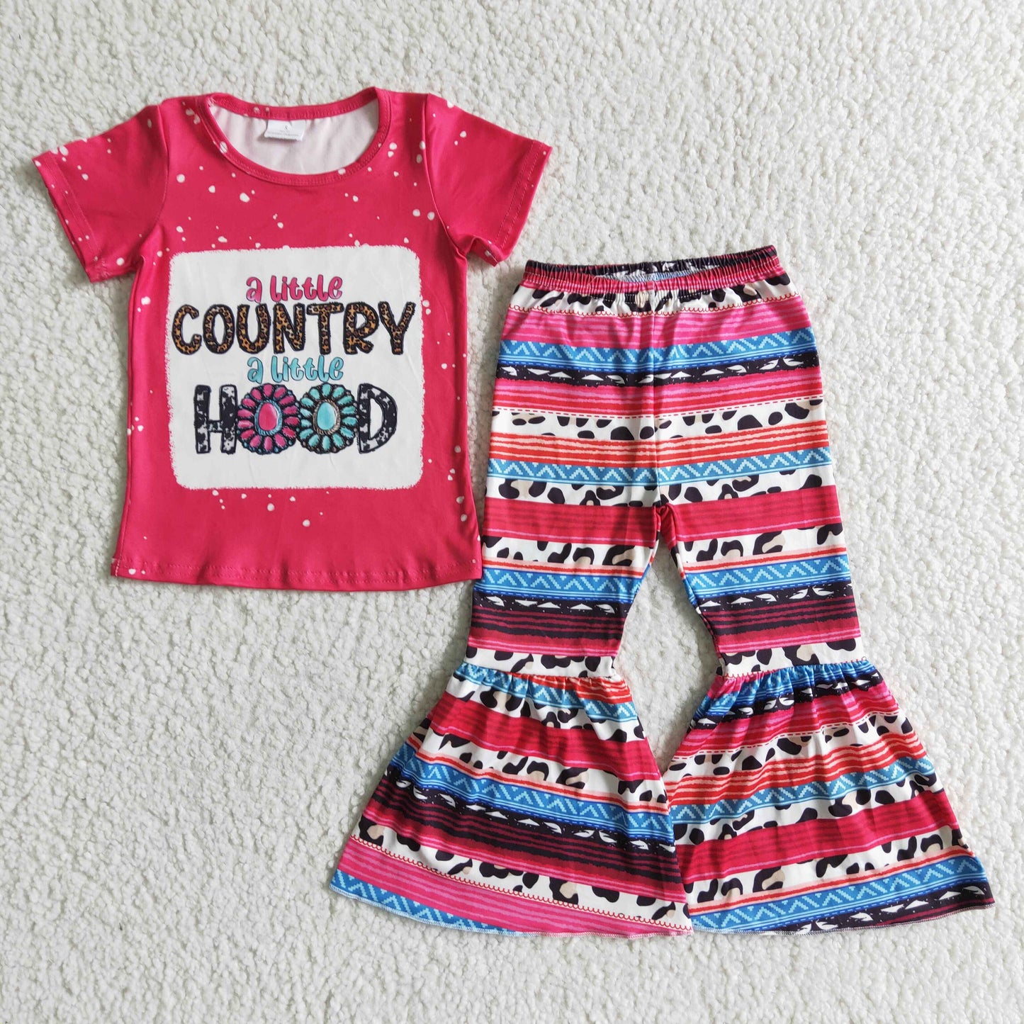 GSPO0001 A Little Country A Little Hood Western Kids Outfits