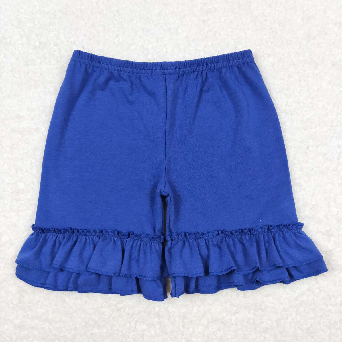 SS0179 Blue Ruffles Summer Girls Shorts