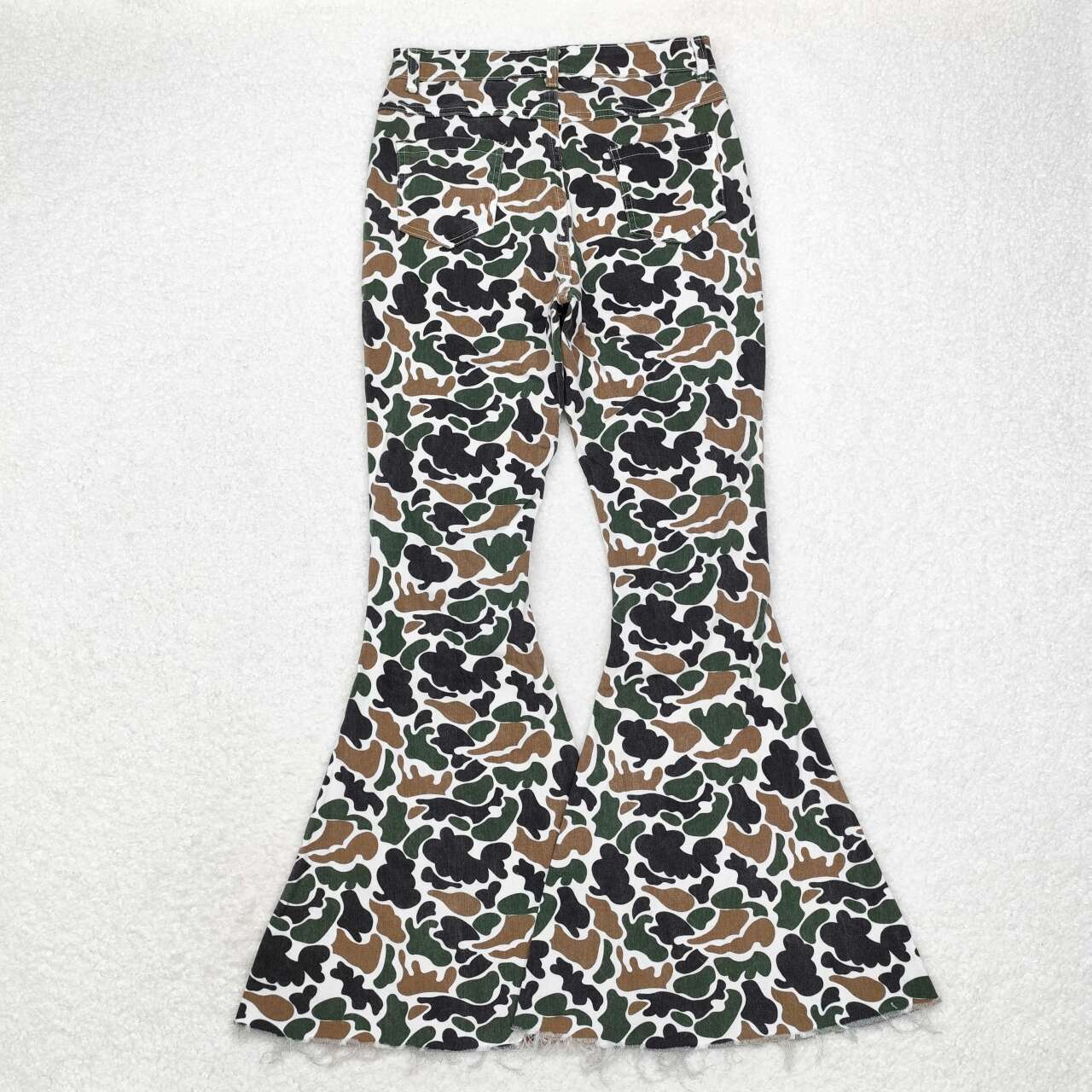 P0583 camo adult denim pants women jeans