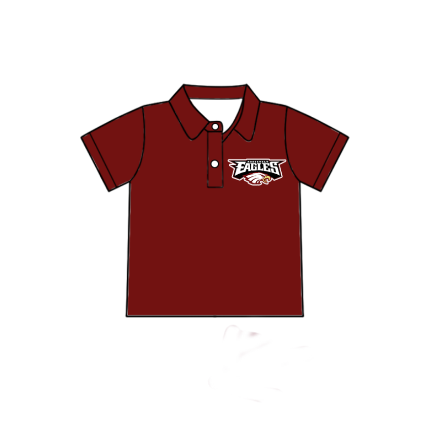 custom moq 3 football team striped short sleeve boys top