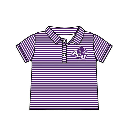 custom moq 3 football team striped short sleeve boys top