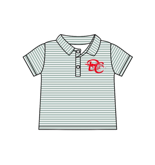 custom moq 3 football team striped short sleeve boys top