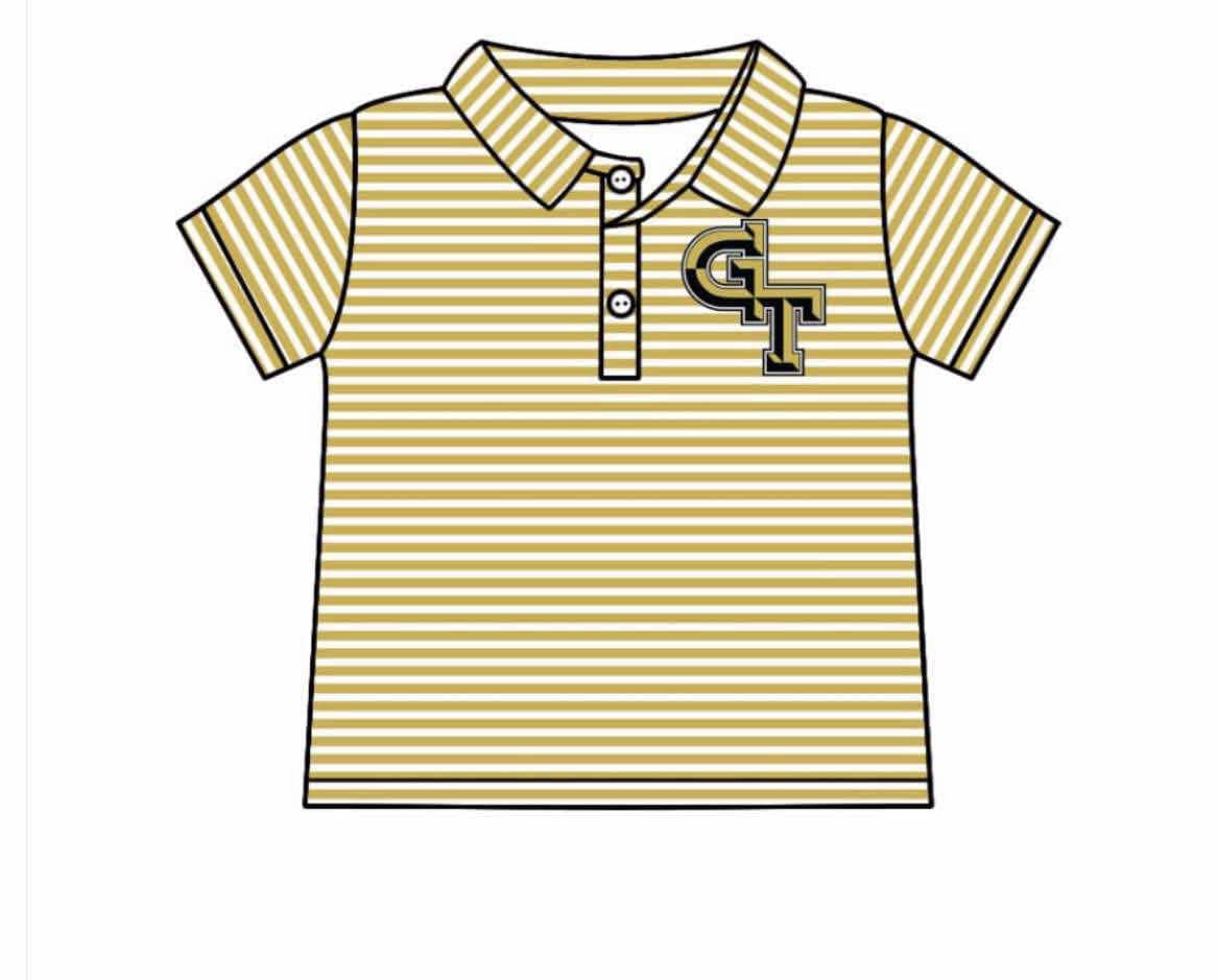 custom moq 3 football team striped short sleeve boys top
