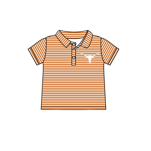 custom moq 3 football team striped short sleeve boys top
