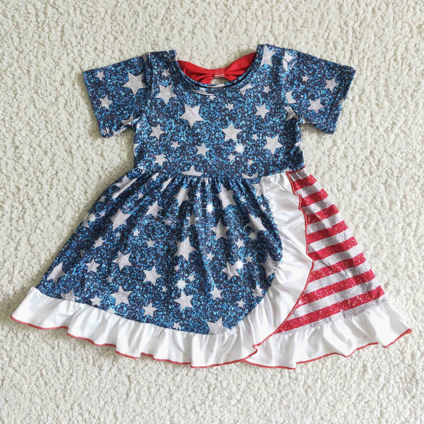 GSD0033 4th Of July Baby Girls Twirl Dress