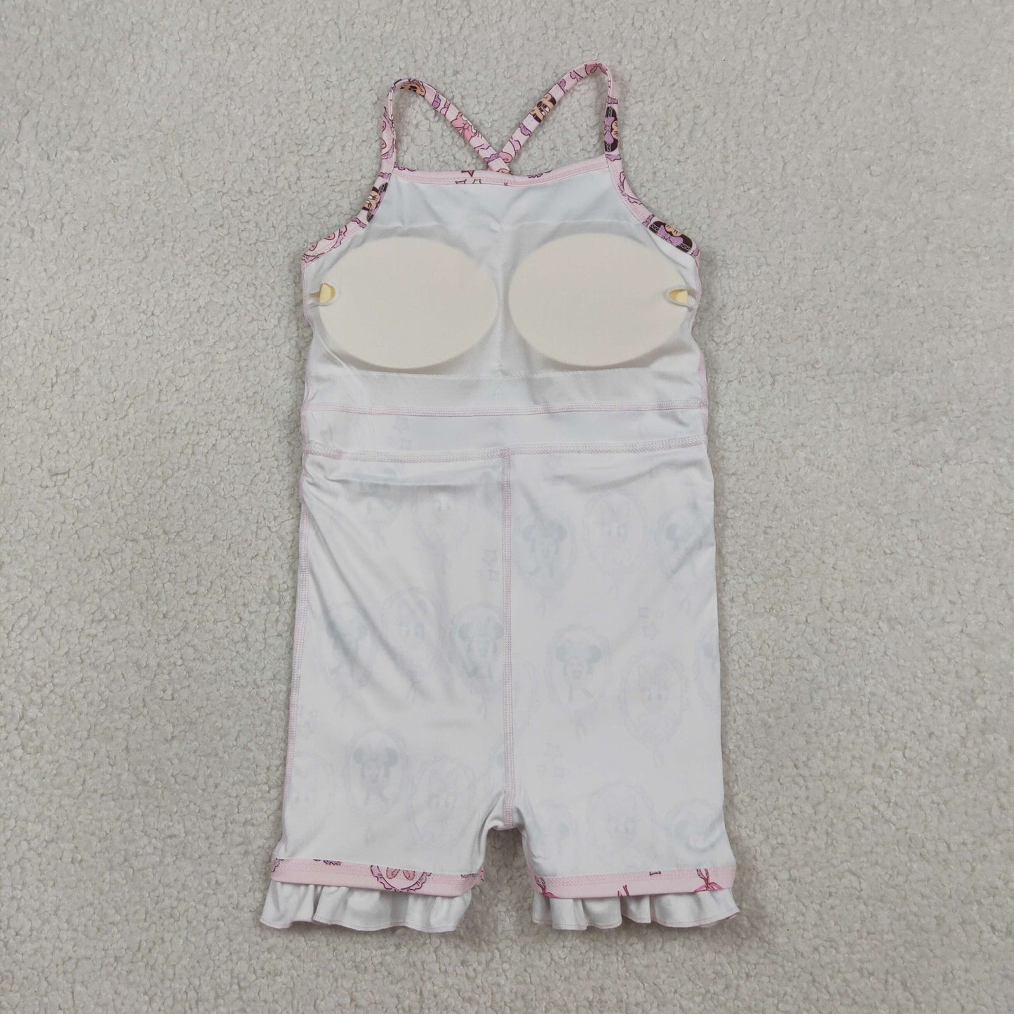 GSD3915 Yoga Cartoon M Pink Skorts Girls Dress