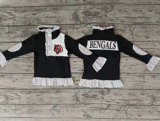 custom S 10.16 Black long sleeve girls pullover