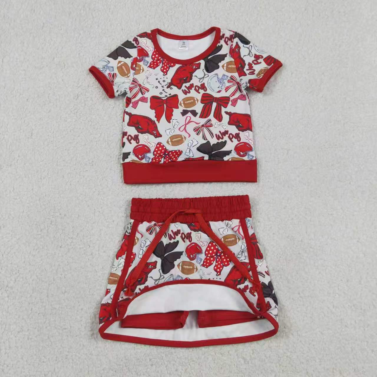 Yoga Item Bows Skorts Girls Set Sibling Clothes RTS