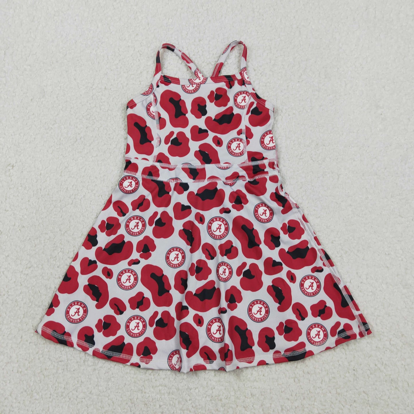 GSD3635 Football Item Camo Sleeveless Skorts Girls Dress