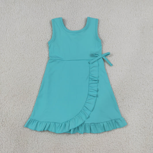 GSD3768 Yoga Blue Sleeveless Skorts Girls Dress