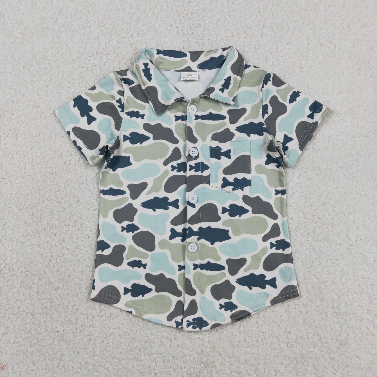 BT1787 Camo Short Sleeve Boys Top