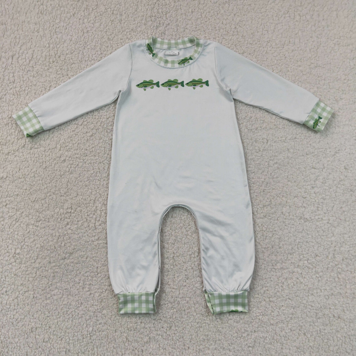 LR3006 Hunting Fishing Long Sleeve Boys Romper
