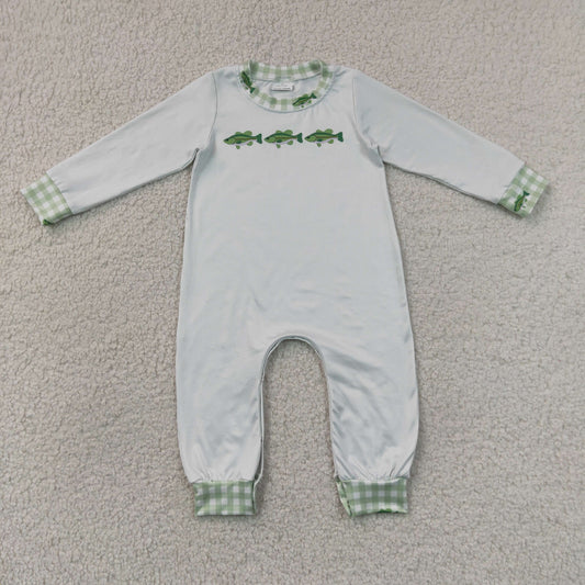 LR3006 Hunting Fishing Long Sleeve Boys Romper