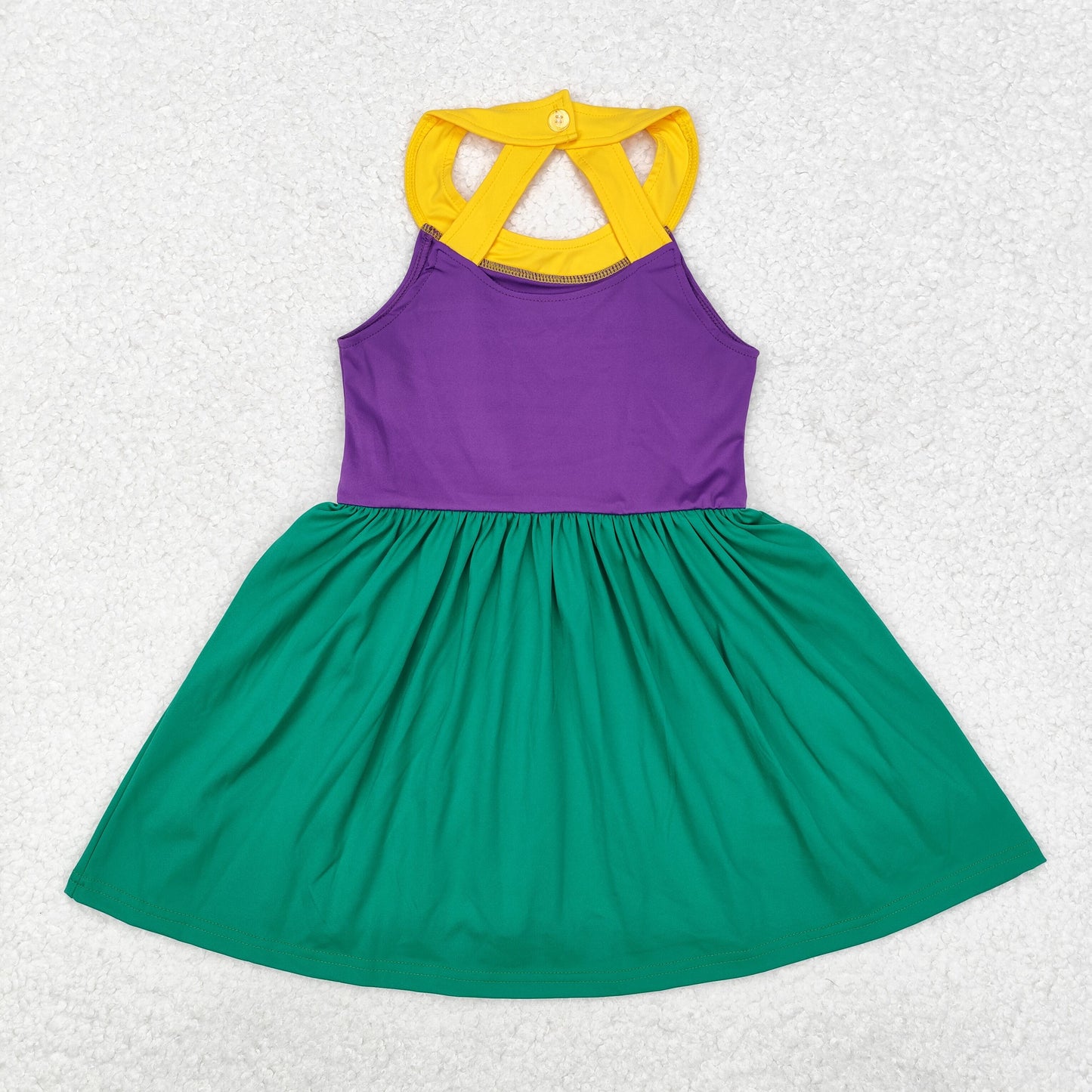 Mardi Gras Purle Green Yellow Active Wear RTS sibling clothes