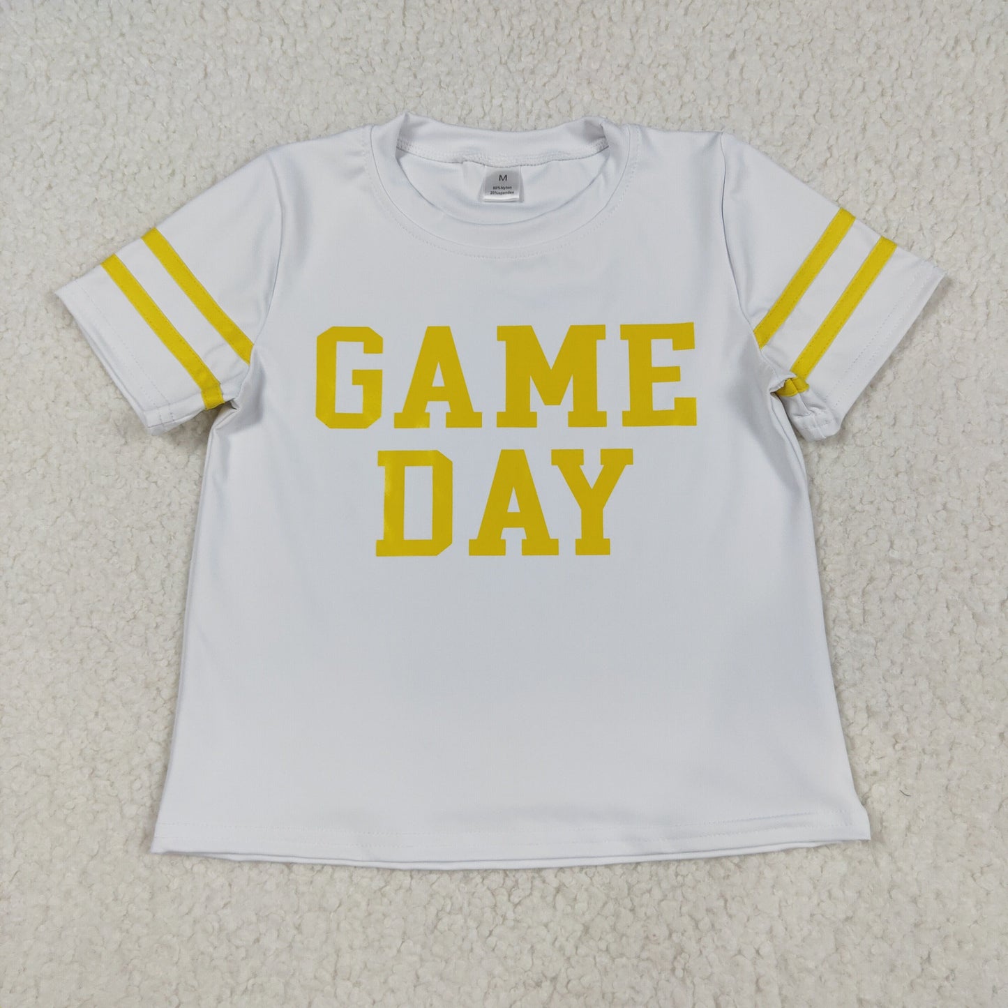 yoga screen print game day top RTS Sibling Clothes