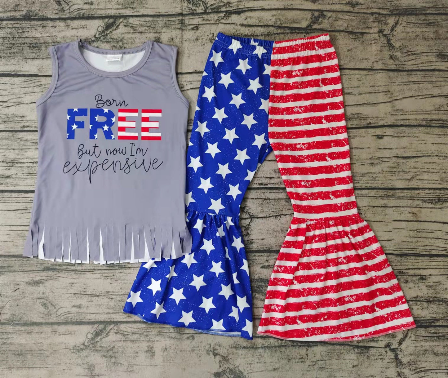 GSPO0050 4th Of July Free Baby Kids Outfits