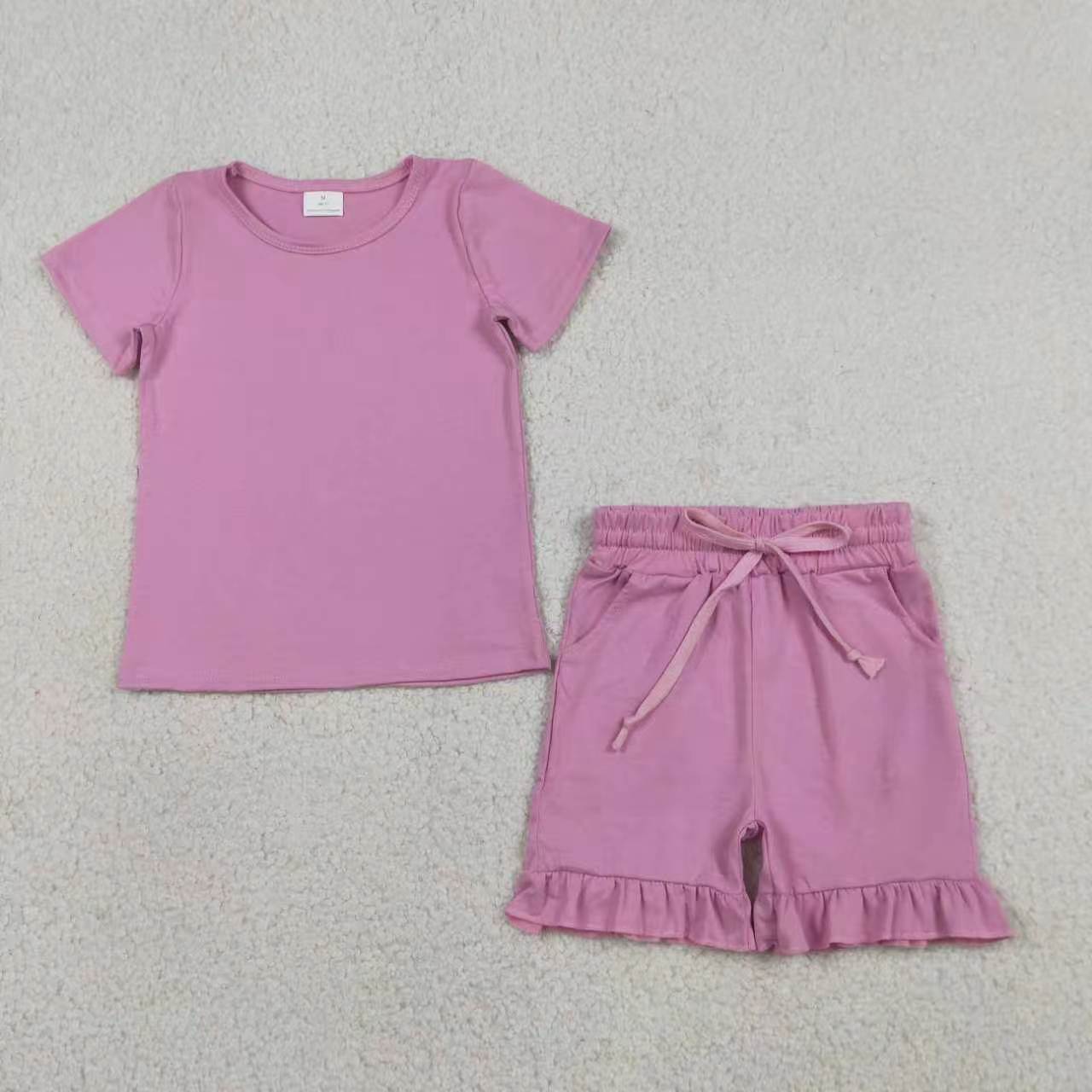 Solid Color Girls Set RTS Sibling Clothes