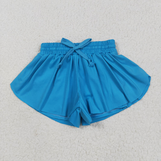 SS0549 yoga blue girls shorts