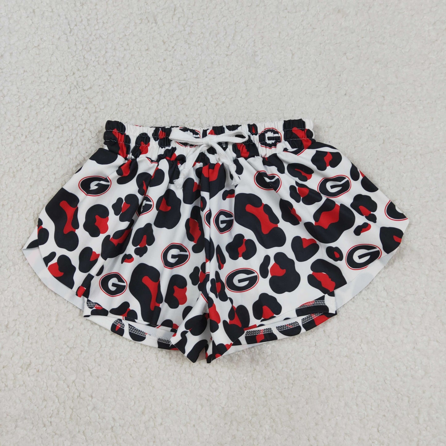 SS0814 Yoga Football Item Camo Girls Shorts