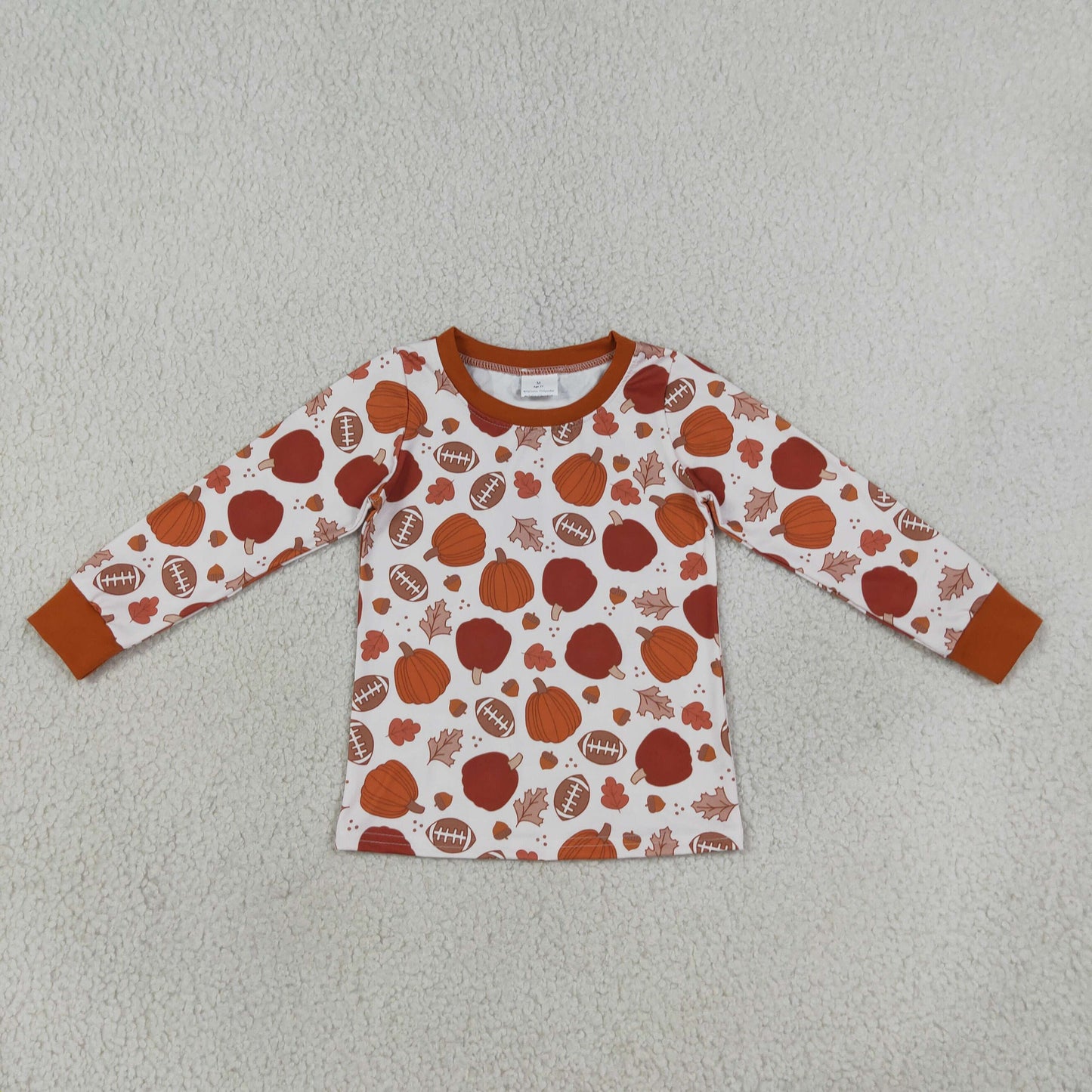 preorder LR3333 Pumpkin Long Sleeve Boys Top