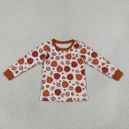 preorder LR1928 Pumpkin Long Sleeve Boys Top