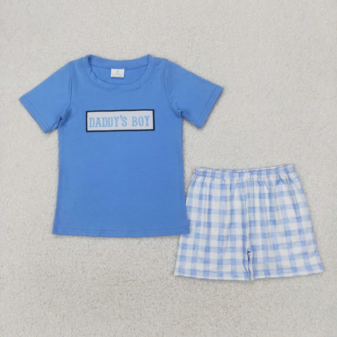 embroidery daddy's boy/daddy's girl Summer Sibling Clothes RTS